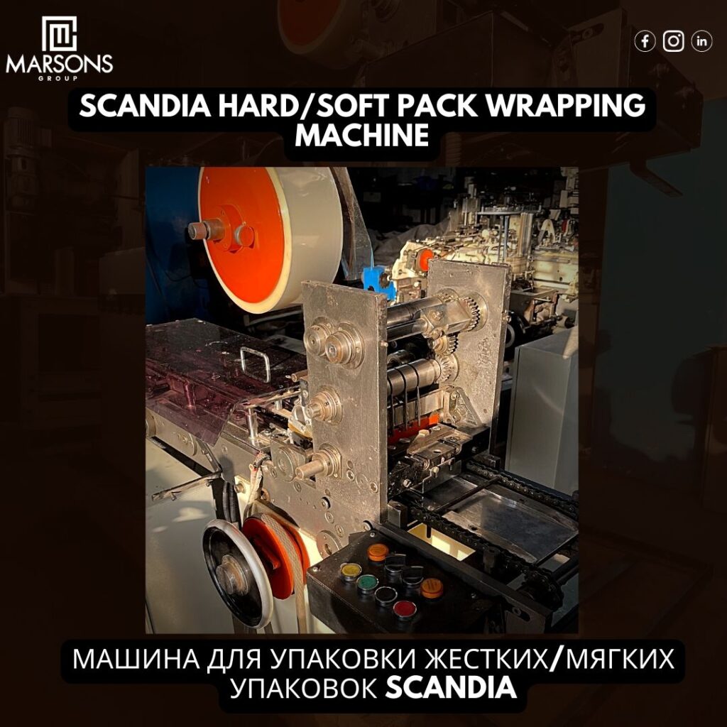 Scandia hard soft pack wrapping machine 1